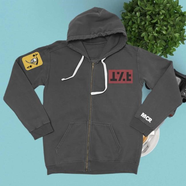 Official My Chemical Romance Merch Shop Jet Star Zip Up Hoodie
