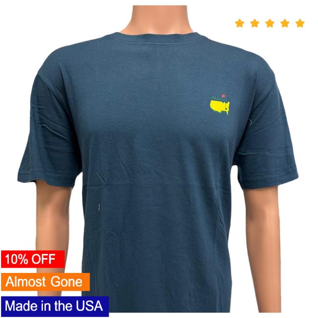 Mmo Golf Merch Store | 2024 Masters Navy Champions T Shirt - Masters Clothing Shop Official Apparel