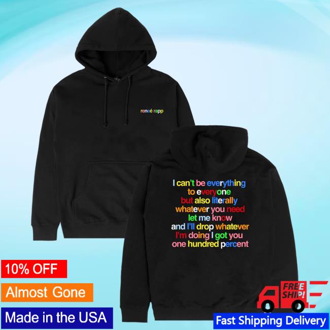 Official Renee Rapp Merch Store Reneé Rapp Everything To Everyone Hoody Black Renee Rapp Clothing Shop ReneeRapp