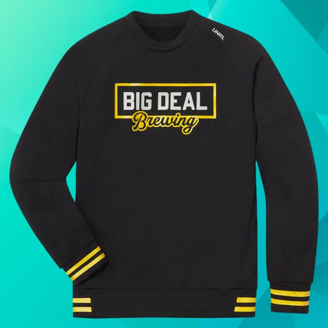 Official Barstool Huskies Merch Store Big Deal Brewing Unrl X Big Deal Brewing Script Crossover Hood Barstoolhuskies Apparel Clothing Shop