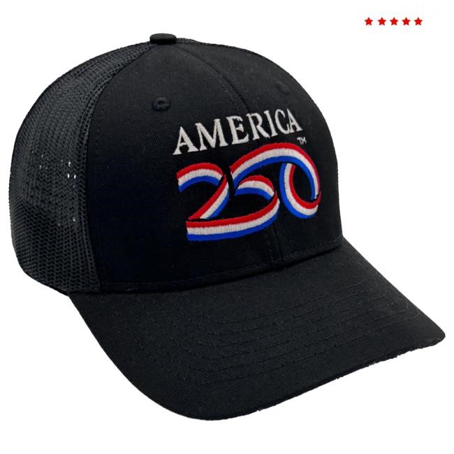 Premium America250 Official Structured Mesh Snap Back Hat Event Cap