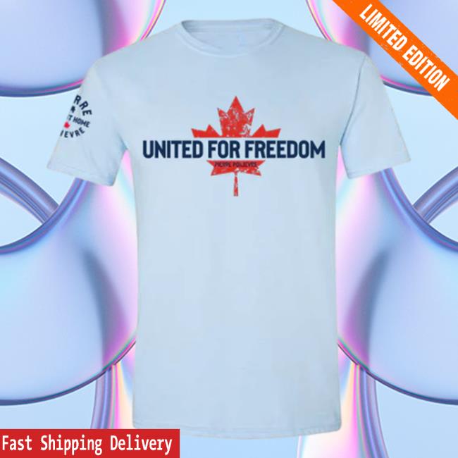 Official Pierre Poilievre Conservative Party Of Canada Unisex United For Freedom Tee Shirt Light Blue