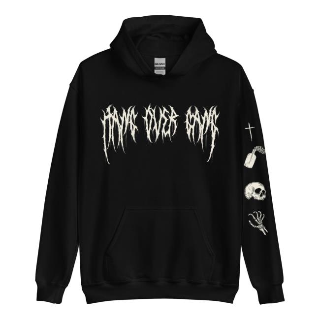 Hang Over Gang Patchwork Metal Crewneck Sweatshirt