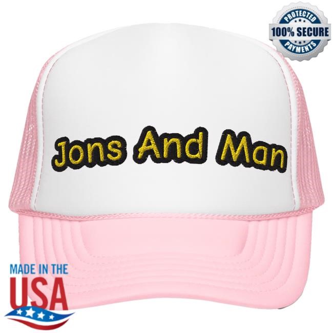 Official Jon Sandman Jons And Man Meme Cap Light Pink / White / Light Pink