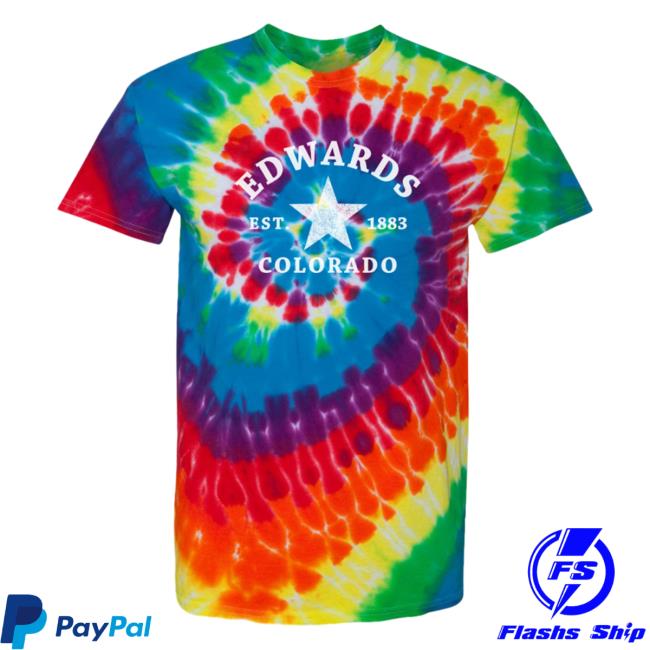Official Hometown Apparel Edwards Colorado Star Tie-Dyed Spiral Sweater 3D All-Over Printed