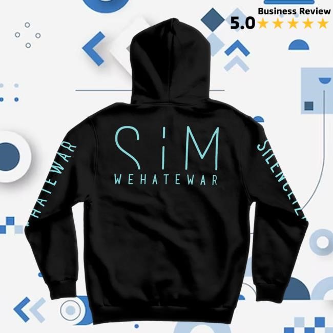 Official SiM Store - We Hate War LS Hoodie SiM Band Merch