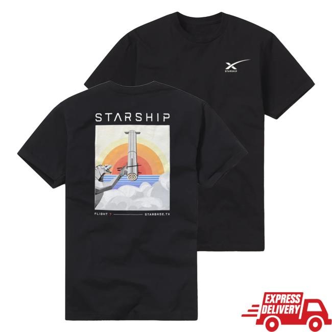 Starship Flight 7 New Tee SpaceX Merch