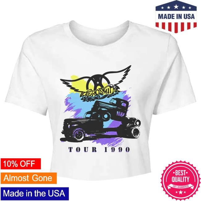 Official Aerosmith Merch Tour 1990 Crop Shirts