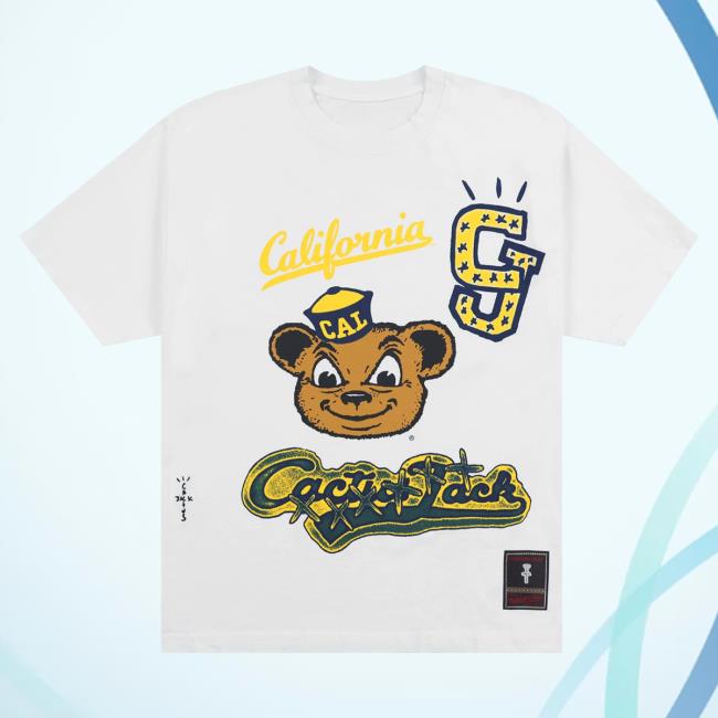 Official Travis Scott Utopia Merch Store CJ X M&N X UC BERKELEY HANDDRAWN Shirt New Travis Scott Apparel Clothing TravisScott