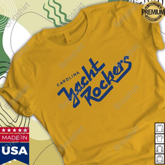 Carolina Disco Turkeys Merch Store Yacht Rockers Yellow Script Retro Shirt