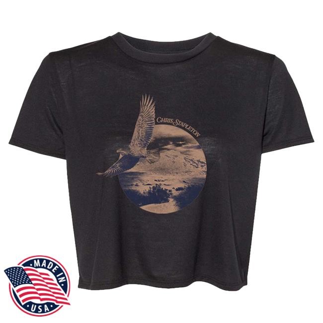 Chris Stapleton Women's Soaring Eagle Crop Top T Shirt