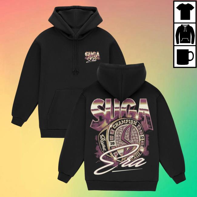 Official The Suga Merch Shop Suga Era Ring Black Long Sleeve Tees Sugashop Store