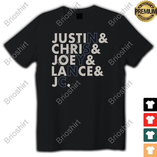 Official NSYNC Name Stack Justin Chris Joey Jance Jc Cap