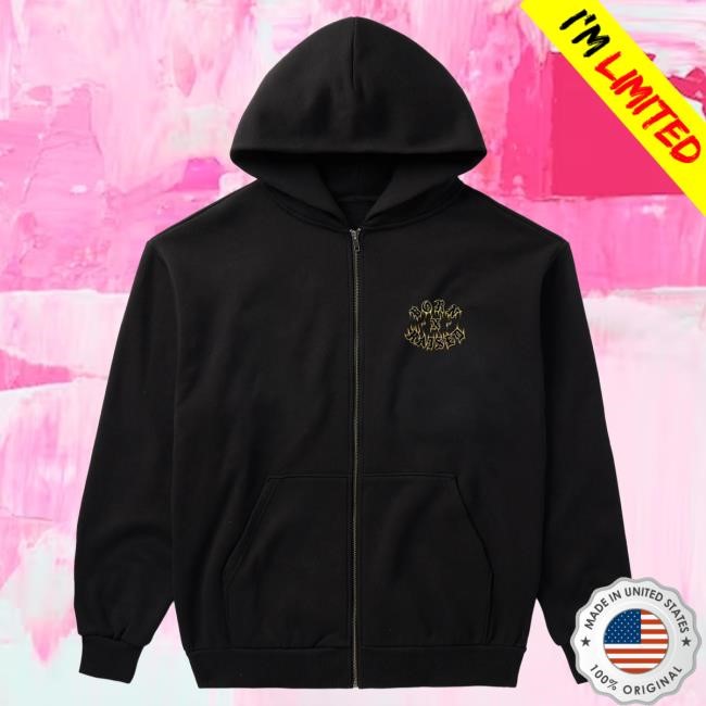 Official Born X Raised Merch Store Shop Guadalupe Zip-Up Hooded Sweatshirt: Black BornXRaised