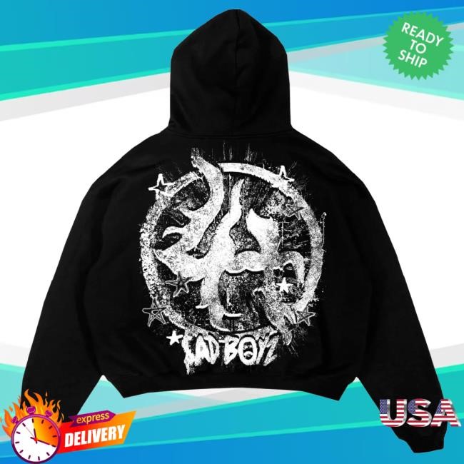 Official Sad Boyz Merch Store LHSBHOODY007 - BLACK Attractive Hoodie