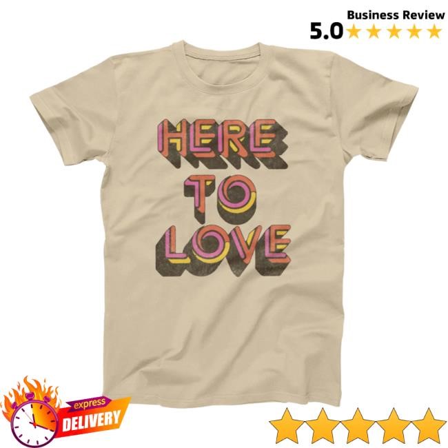 Lenny Kravitz Here to Love Text S/S Tee Lenny Kravitz Store Merch