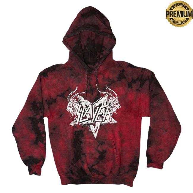 Slayer Clothing Store Shop Merch Black Serenade Tie Dye Hoodie