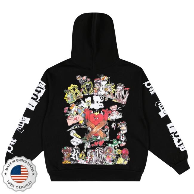 Official Born X Raised Merch Store Shop Steal My Sunshine Zip-Up Pullover Hoodie: Black BornxRaised