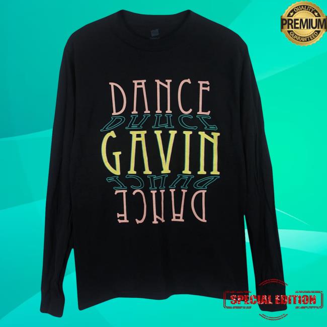 Official Dance Gavin Dance Band Merch Stacked Logo Black Long Sleeve Tee DanceGavinDance