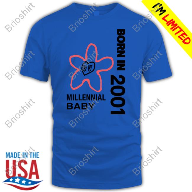 Flower Eyes Born In 2001 Millennial Baby Shirt