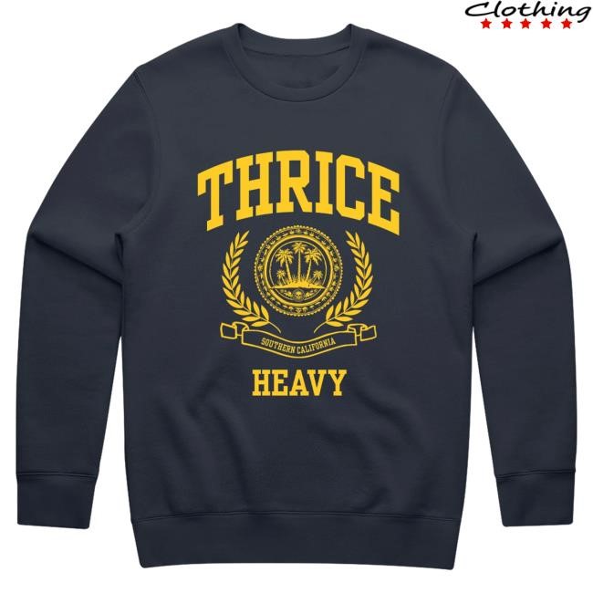 Official Thrice Merch Thrice Heavy Crew neck Sweatshirt