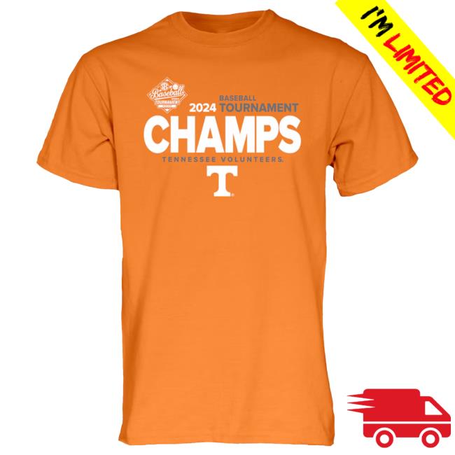 Official Blue 84 Tennessee Orange Tennessee Volunteers 2024 SEC Baseball Conference Tournament Champions Locker Room Shirt 2024