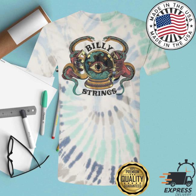 Official Billy Strings Crystal Eyeball Tie Dye Tee Shirt