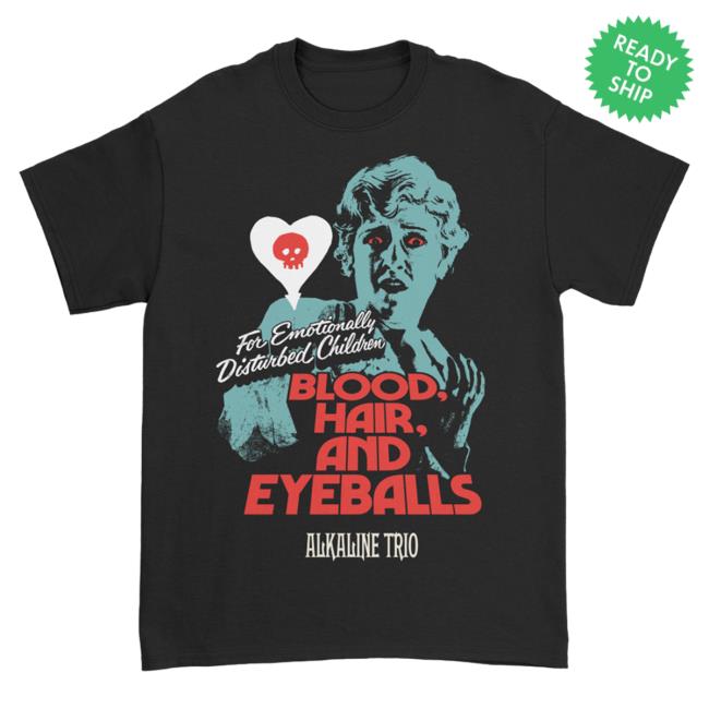 Official Alkaline Trio Merch Store Shop Alkaline Trio BHE Disturbed Tshirt (Black)