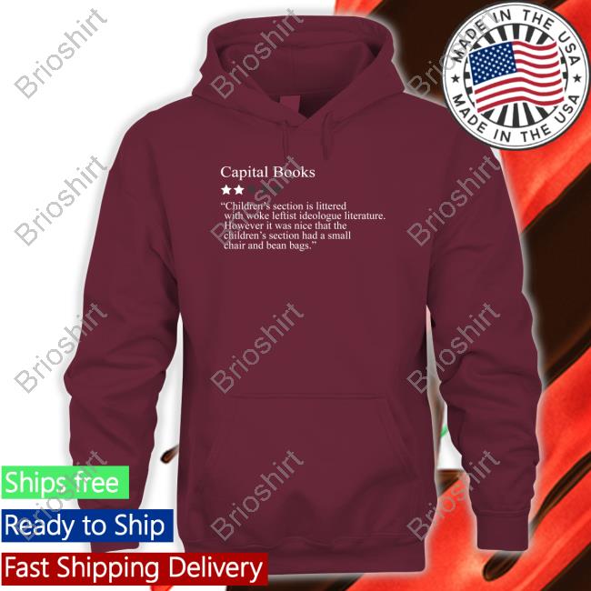 Official Bonfire Shop 2 Stars For Woke Leftist Literature Capital Books Sweatshirt Neil Gaiman