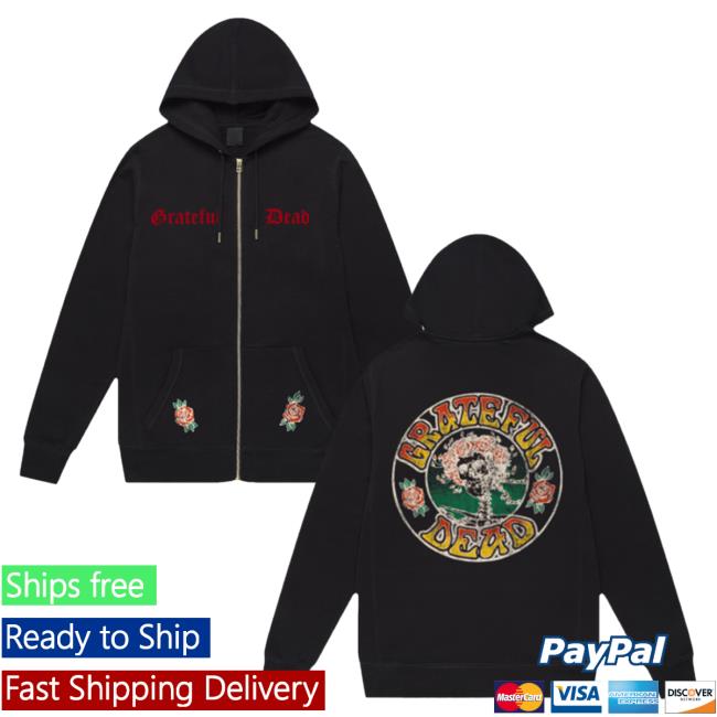 Official Grateful Dead Merch Store Bertha Rose Hooded Sweatshirt GratefulDead Shop