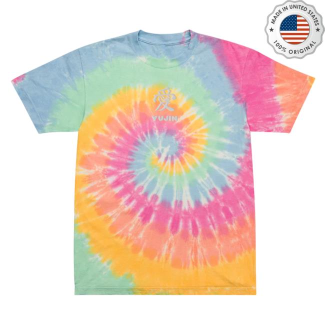 Yujin Clothing Japanese Love Tie Dye Shirt Sherbet Rainbow Tie-Dye
