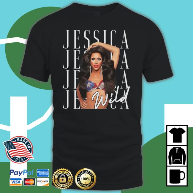 Official Drag Queen Merch Jessica Wild - Repeat Signature T Shirt
