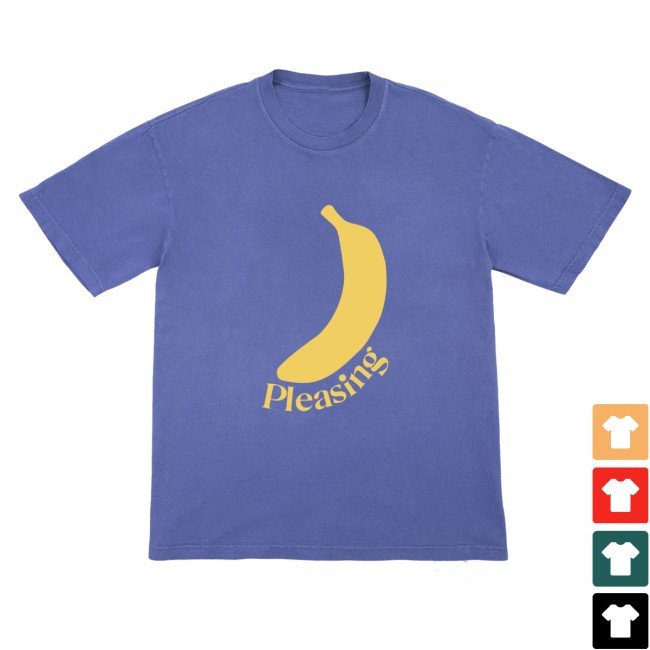 The Pleasing Banana Tee in Sky Pleasing Shop Apparel