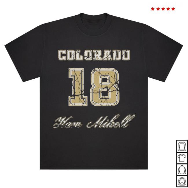 Colorado Number 18 Kam Mikell Tee Shirt Kamkilla