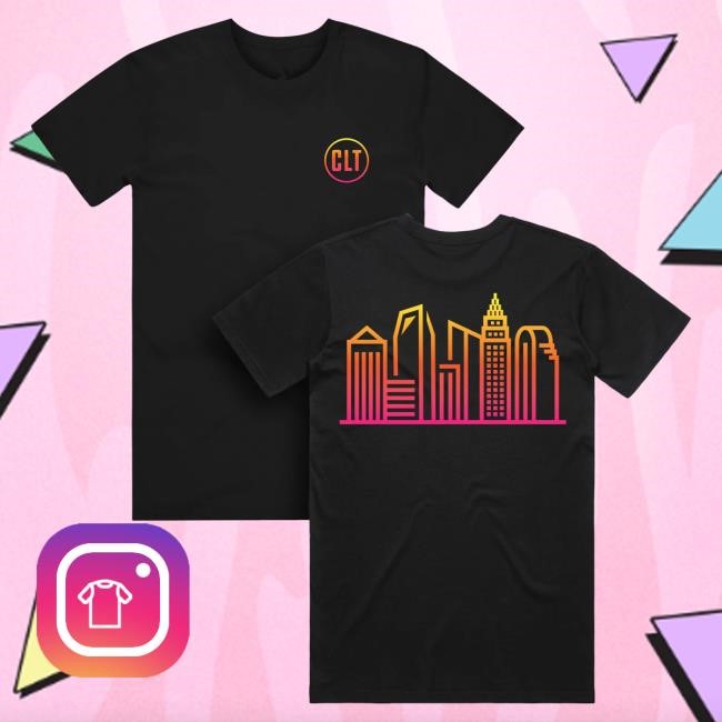 Official 704 Shop Store CLT Gradient Skyline Attractive Shirt