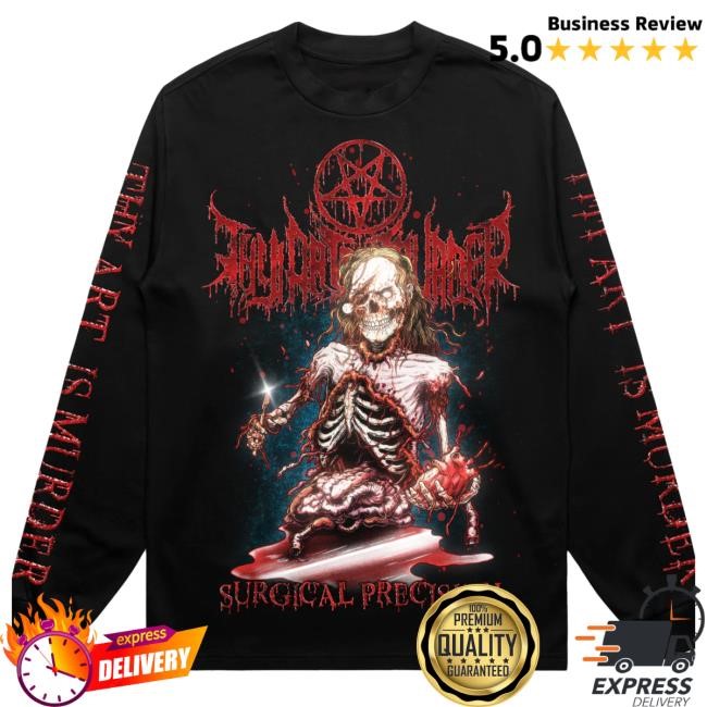 Official Merch Warfare Thy Art Is Murder Surgical Precision // Long Sleeve T-Shirt (Black)