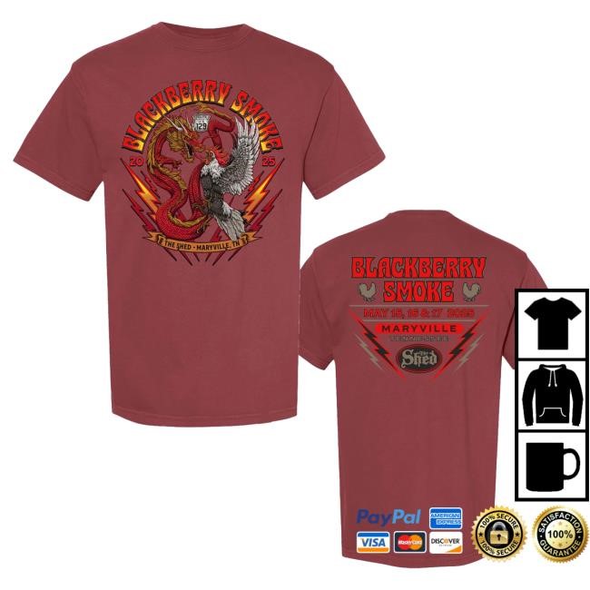 Blackberry Smoke Shed 2025 Mens Tee Black