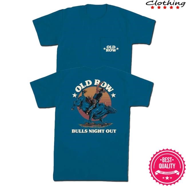 Official Old Row Clothing Bulls Night Out Pocket Tshirt OldRow