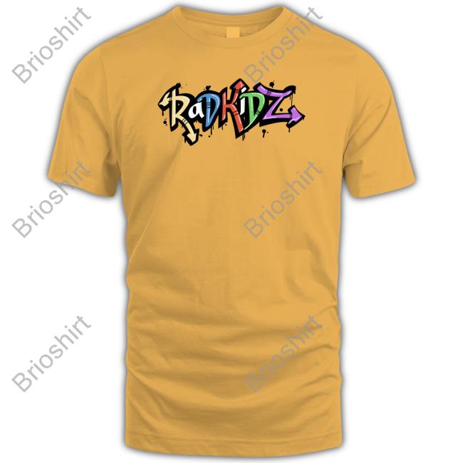 Radkidz Radffitti Shirt Neon Orange Radkidz Clothing