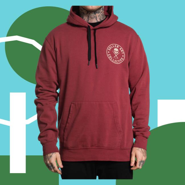 Official Sullen Art Collective Ever Pullover Hoodie Rosewood