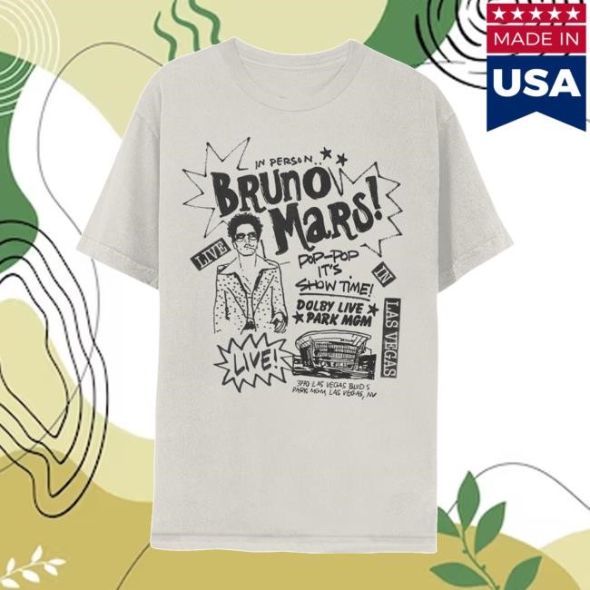 Bruno Mars Official Merch Store – Bruno Mars Live Short SleeveShirt