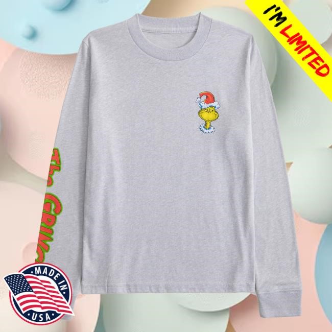 Official Abercrombie And Fitch Apparel Clothing Merch Long Sleeve Hot Shirt The Grinch Graphic Abercrombie Store Shop