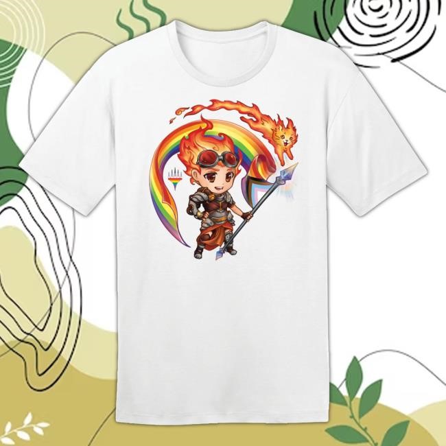 Official Pride 2024 Chandra And Embercat T Shirt Magic: The Gathering