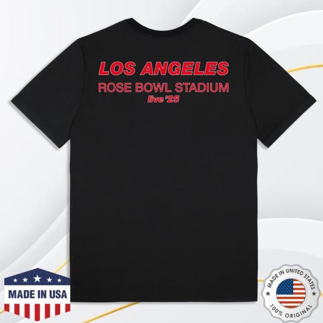 Official Oasis Tour Merch Live '25 Los Angeles New Shirt Black