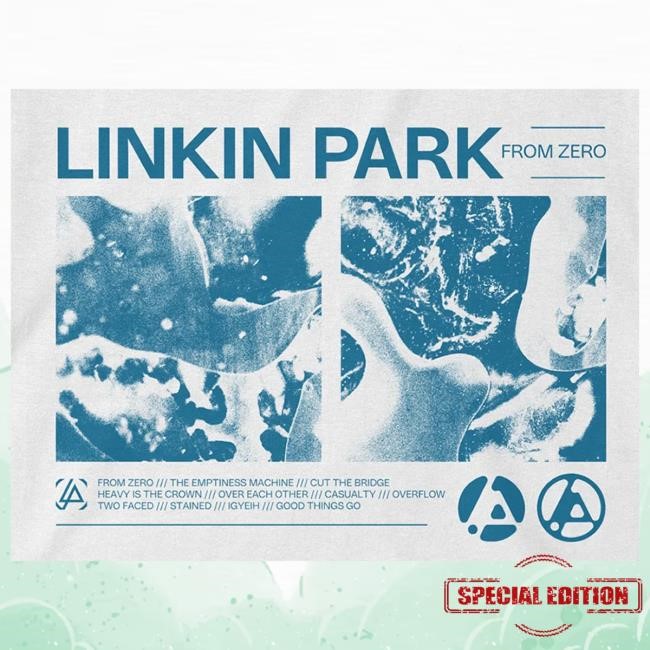 Official Linkin Park Merch Store Linkin Park From Zero Tracks White Tshirt Linkin Park Apparel Clothing Shop LinkinPark