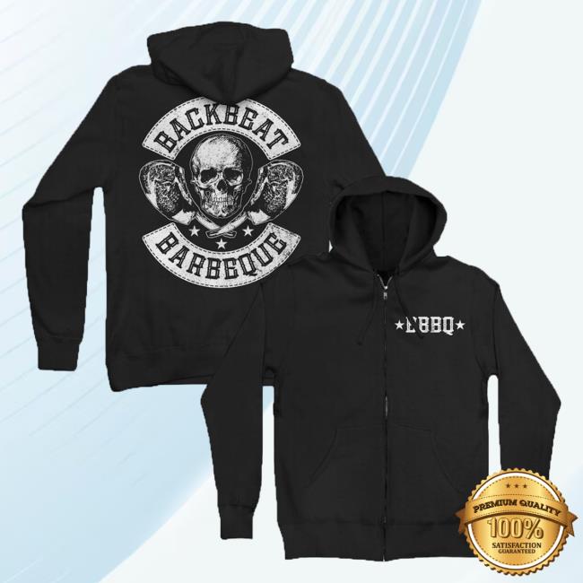 Official Merch Bar Foo Fighters Backbeat Bbq Logo Zip Up Hoodies FooFighters Merchbar