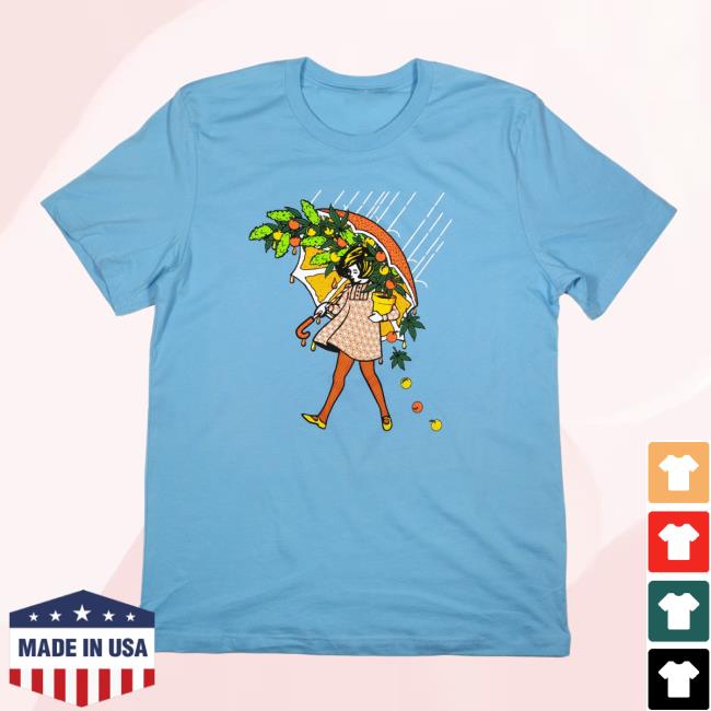 Slinger Apparel Store Shop Citrus Terp Girl T-Shirt Light Blue Pyroscopic