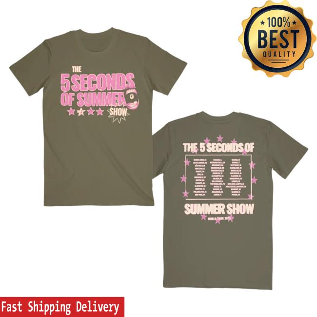 Official 5 Seconds Of Summer Merch 5Sos Army Tee
