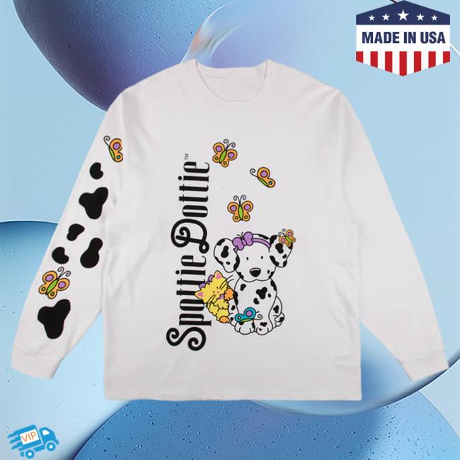 Official Sanrio Apparel Clothing Merch Store Shop Spottie Dottie X Dumbgood Distressed Long Sleeve Tshirt