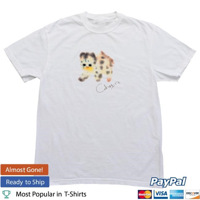 Official Clairo Charm Cat Tees (White)